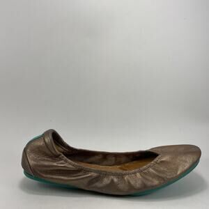 Tieks Golden Glitz Metallic Gold Ballet Flats Shoes Women's Size 9